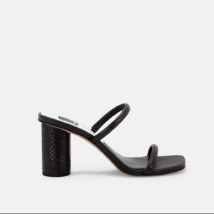 Dolce Vita - V Noles Heels - COLOR: MIDNIGHT PATENT CROCO LEATHER SIZE: 9.5